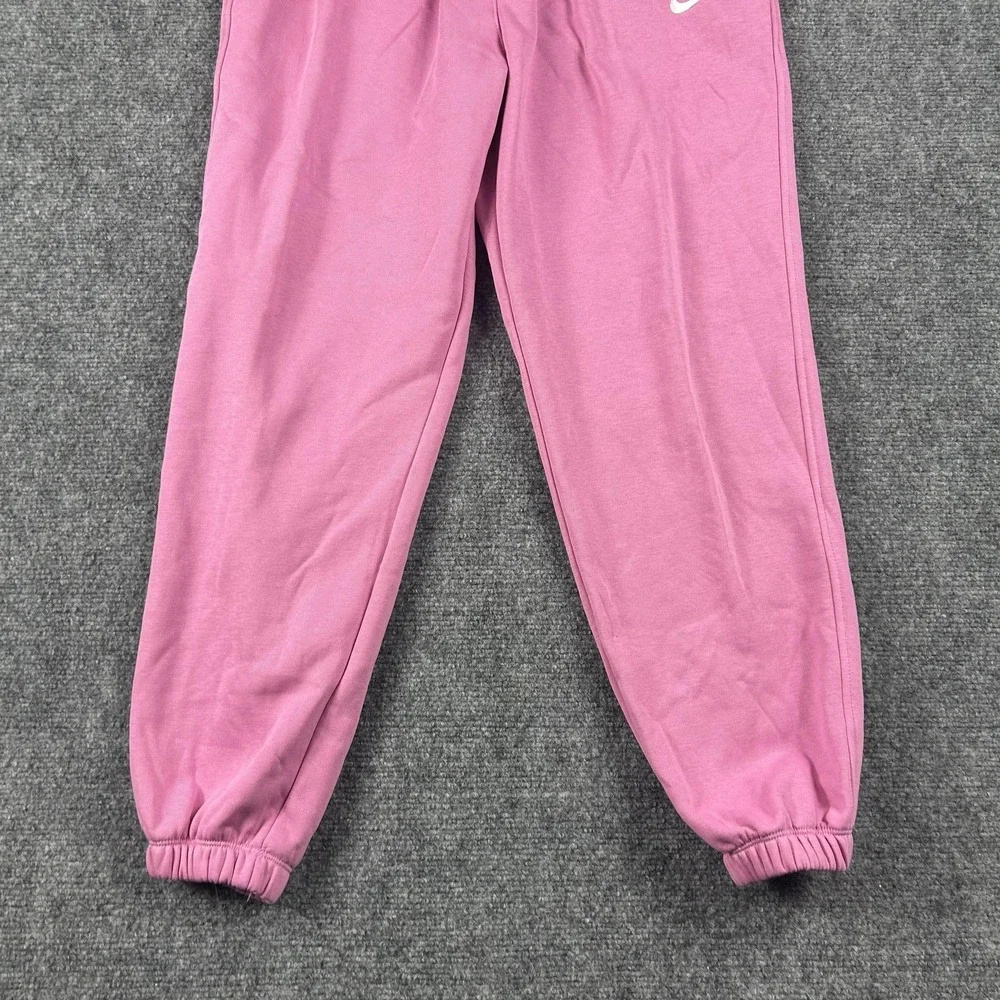 Nike Fleece Sweatpants Kids Medium Pink Jogger Pants Loose Fit‎ FD2933-646